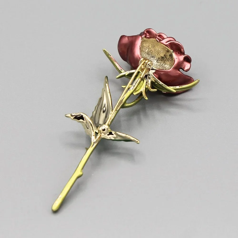 Jewelry pin brooch rose flower floral love beautiful fashion large new